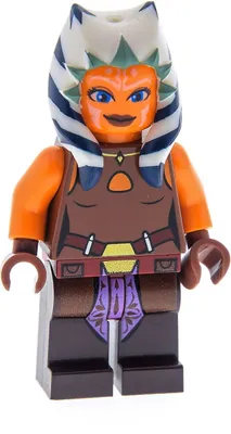 Produktbild von 1x Lego Minifigur Star Wars Clone Wars Ahsoka Tano Padawan braun 75046 sw0452