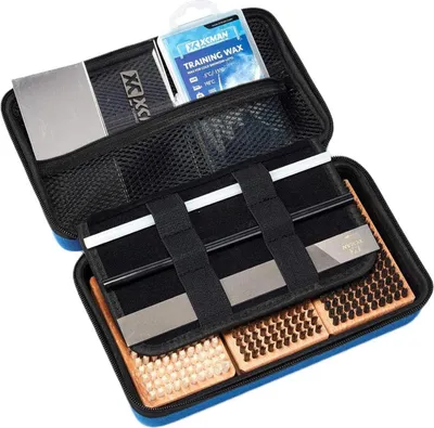 Image de Kit de fartage XCMAN pour skis et snowboards avec sacoche pour brosses à fart