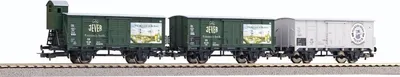 Produktbild von PIKO 3er Set Bierwagen „Brauereien aus Norddeutschland“ DB III  58398