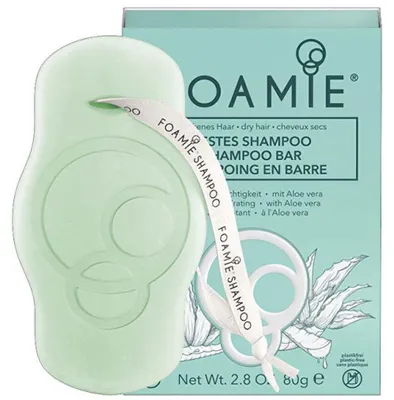 Immagine prodotto di FOAMIE Aloe Shampoo Bar per capelli secchi - Senza plastica, senza sapone a pH bilanciato, senza solfati né parabeni -  UK