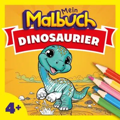 Produktbild von Malbuch Dinosaurier ab 4 Jahren