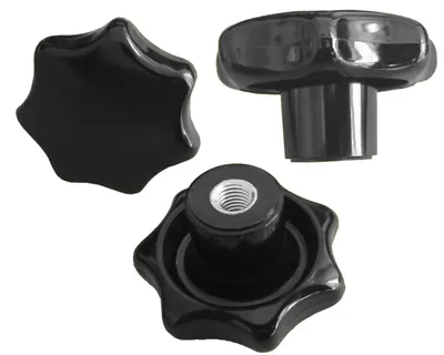 Produktbild von Sterngriffmutter - M6 - Ø32 mm - DIN6336 K - Stahlgewinde  --- MENGE wählbar, Menge:5 STÜCK