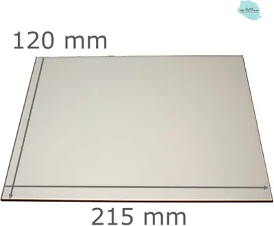 Produktbild von Feuerfestes Kaminglas nach Maß | Ofenglas für alle Größen - (680,00 EUR / qm) - 215 mm x 120 mm