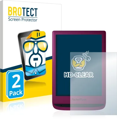 Produktbild von 2x Für PocketBook Touch Lux 5 Schutzfolie BROTECT Displayschutz Display Schutz Folie Klar Transparent
