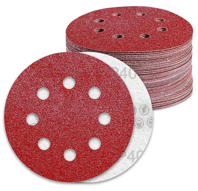 Produktbild von Schleifpapier 125mm Klett 40 Körnung für 8 Loch Exzenterschleifer 70 Stück