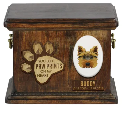 Productafbeelding van Yorkshireterriër - Urn voor as van een hond, gepersonaliseerde urn met gravure, herdenkingskist voor as van een hond, merk Art-Dog