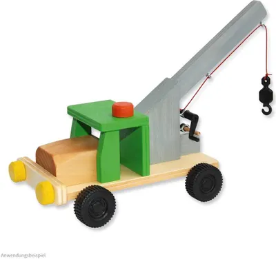 Produktbild von matches21 Abschleppwagen Abschlepper Kranauto Holz Bausatz f. Kinder Werkset Bastelset Holzbausatz ab 9 Jahren