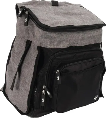 Produktbild von Hundetransportrucksack Explorer grau für kleine Hunde 30x20x38 cm freihändiger Transport