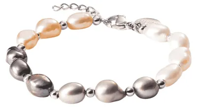 Immagine prodotto di Bracciale con perle Keshi, regolabile, lunghezza 16/19 cm