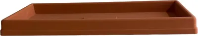 Produktbild von Garden Italia Vasen Rechteckige Untertasse aus Harz LRT 9533 cm. Interieur 95 x 33 aus terracottafarbenem Harz -  Italy - für den Außenbereich - unzerbrechlich - frostbeständig, 9533