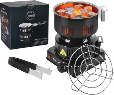 Zdjęcie produktu dla Elektryczny rozpałacz do węgla drzewnego 600 W | Bezpieczne i szybkie rozpalanie węgla drzewnego do grilla i kominka