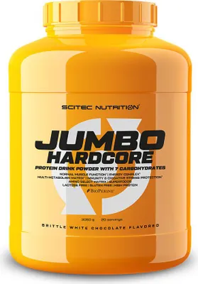 Image de Gainers - Scitec Nutrition - JUMBO HARDCORE (3,06kg) - Saveur Chocolat Blanc