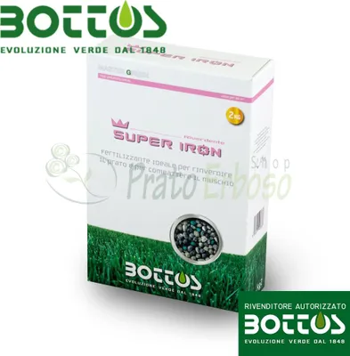 Immagine prodotto di Bottos Super Iron 9-9-9 + 11 Fe - Fertilizzante per prato da 2 Kg
