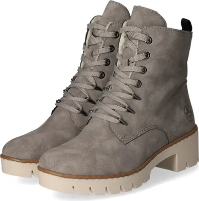 Produktbild von RIEKER Damen Stiefelette grau Kunstleder - Größe: 39