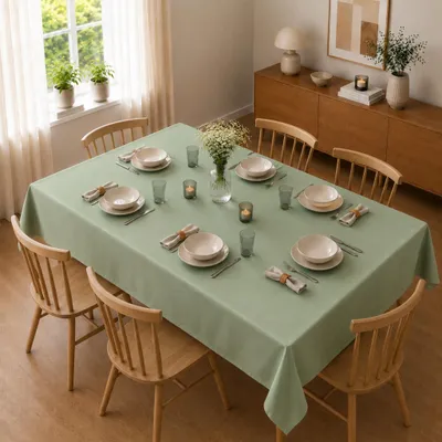 Produktbild von Tischdecke 130 x 225 cm für Küche & Esstisch in Hellgrün