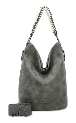 Produktbild von Fritzi aus Preußen Schultertasche Olga Special Rub Hobo Bag Anthra dunkelgrau