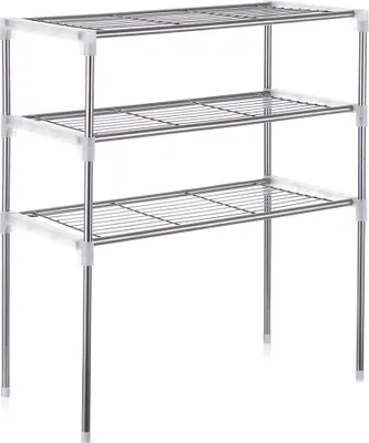 Obrázek produktu pro Třípatrový, multifunkční kuchyňský stojan pro umístění v mikrovlnné troubě