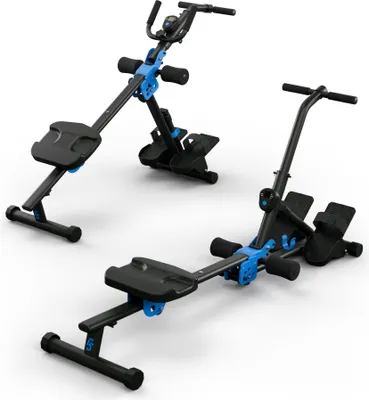 Produktbild von Capital Sports veslovací trenažér na doma, skladací, športový veslovací trenažér s magnetickým odporom, skladací veslovací trenažér pre silový tréning s LCD displejom, 8-úrovňový magnetický veslovací trenažér pre domáce použitie