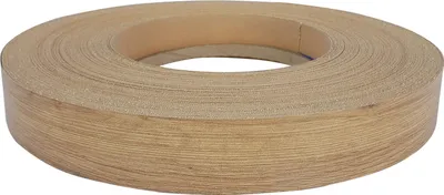 Produktbild von Kantenumleimer 4x100 cm - Wildeiche - Melamin Kantenband mit Schmelzkleber für stabile Möbelkanten - Umleimer für Schutz und dekorativen Abschluss von Möbelplatten - Furnierband zum Aufbügeln