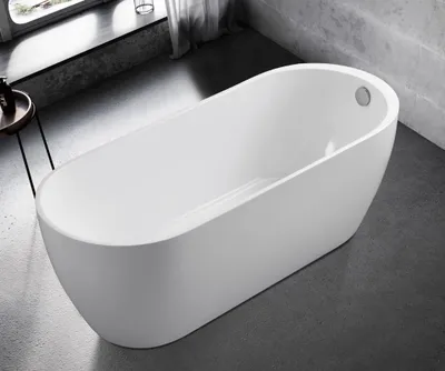 Obrázek produktu pro Wanne Badezimmer Acryl Badewanne Weiß Standbadewanne Zeitgenössisch