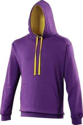 Produktbild von Awdis Kapuzenpullover / Kapuzen-Sweatshirt RW165 (L) (Violett/Sonnengelb)
