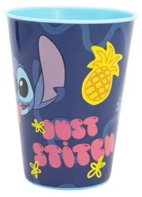 Produktbild von Stor Stitch Und Palmen Kleines Glas 260ml Blau Blau One Size