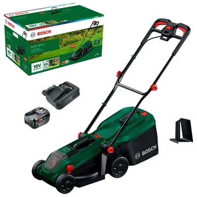 Productafbeelding van Bosch Accu-grasmaaier Rotak 18V-32, 18 volt, (1x)