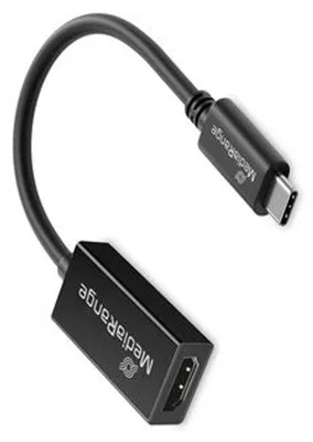 Obrázok produktu pre MediaRange MRCS234, 0,2 m, USB Typ-C, HDMI, Samec, Samica, Priamy