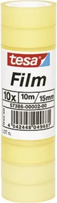 Produktbild von tesa Klebefilm 57386-00002 15mmx10m 10 S Lösungsmittel Polypropylen