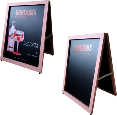 Produktbild von Gordons Gin Reklameschild Kreidetafel Gordons Pink Aufsteller Kundenstopper Schild