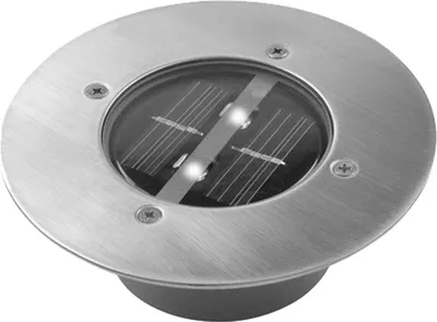 Image de Projecteur de sol solaire 2 LED rond