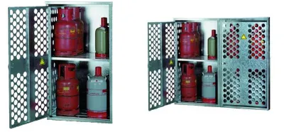 Produktbild von GOK Lagerschrank für Gasflaschen, Lagermenge:19 x 33 kg / 40 x 11 kg / 84 x 5 kg Flasche