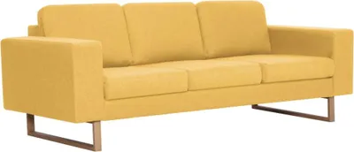 Obrázek produktu pro vidaXL Třímístná pohovka Fabric Yellow