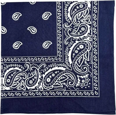 Imagen del producto de Pañuelo grande, 68,58 x 68,58 cm, 100% algodón, estampado paisley, ideal para la cocina