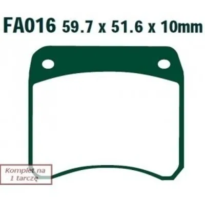 Produktbild von EBC Brakes Bremsbeläge Bremsklötze FA016