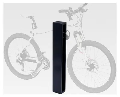 Produktbild von Fahrradbügel HWC-J80, Fahrradständer Anlehnbügel, verzinkter Stahl, pulverbeschichtet, 87x10x13cm - anthrazit