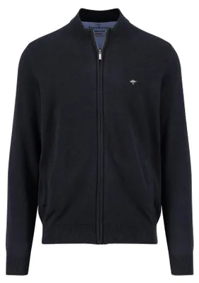 Produktbild von FYNCH-HATTON Strickjacke aus Baumwolle mit Stehkragen Charcoal/M