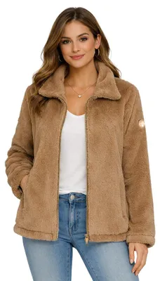Imagen del producto de Geographical Norway. Chaqueta de forro polar "Damen" en color taupe, talla M. Modelo: WZ8151F/GN-TAUPE