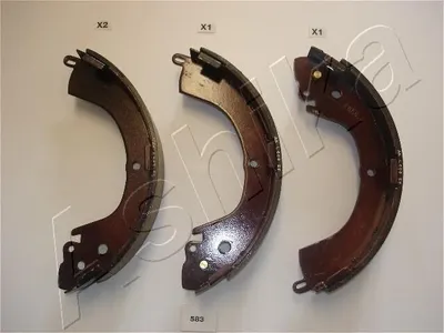 Produktbild von ASHIKA Bremsbackensatz Trommelbremse Hinten für MITSUBISHI L 200 (K7T, K6T) 55-05-583