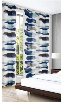 Produktbild von Ösenschal Farbe: blau-grau - Größe (HxB) 280x135cm