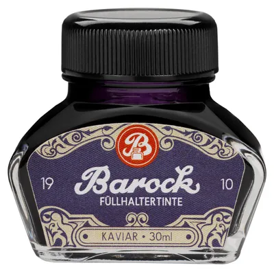 Produktbild von Barock 1910 Schreibtinte Kaviar, Füllertinte im 30 ml Tintenfass