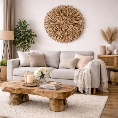 Produktbild von Wand-Deko-Objekt BULAT Natural Ø ca. 70cm Treibholz Wandbild