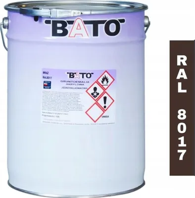 Zdjęcie produktu dla Gruntoemalia Akrylowa Jednoskładnikowa Brąz Ral 8017 10L