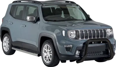 Zdjęcie produktu dla Listwa ochronna przedniego zderzaka do Jeep Renegade 2018-2022 ø76 mm stalowa czarna