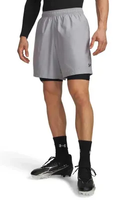 Image de Short Under Armour Ua Tech Woven 7In - gris moderne, taille : M