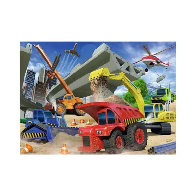 Image de RAVENSBURGER Puzzle Véhicules de chantier 60 pièces