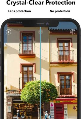 Zdjęcie produktu dla AlzaGuard Elite Lens Protector do iPhone'a 11 przezroczysty z ramką montażową