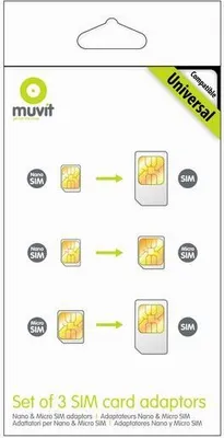 Image de muvit Universal SIM Adapter Kit, 3er Pack