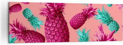 Produktbild von Bild auf Leinwand - Leinwandbild - Ananas Obst Saft - 160x50cm - Wand Bild - Wanddeko - Wandbilder - Leinwanddruck - Bilder - Kunstdruck - Wanddekoration - Leinwand bilder - Wandkunst - AB160x50-4031