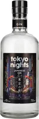 Image de Tokyo Nights Japanese Gin 43% Vol. 0,7l